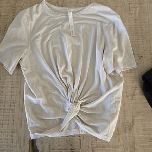 Lululemon Crescent Tee. Set of 3. Black, off-white, and gray.